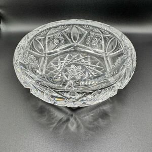 Elegant Crystal Cut Glass Ashtray